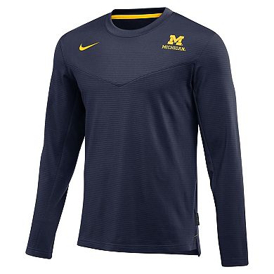 Men's Nike Navy Michigan Wolverines Game Day Sideline Performance Long ...