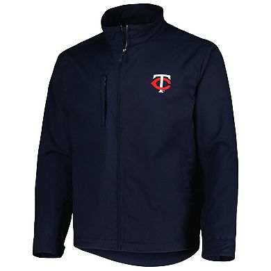 Men's Dunbrooke Navy Minnesota Twins Journey Tri-Blend Full-Zip Jacket