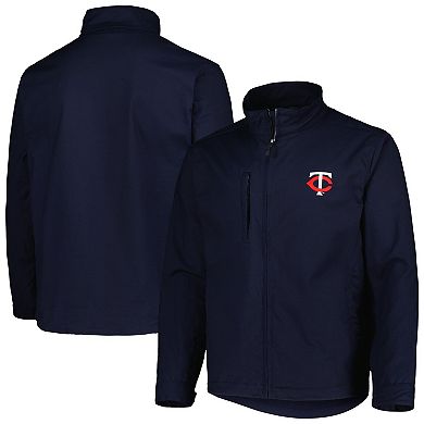 Men's Dunbrooke Navy Minnesota Twins Journey Tri-Blend Full-Zip Jacket