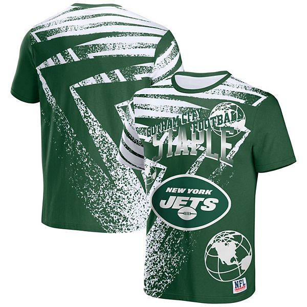 Men's Fanatics Branded Heathered Gray/Green New York Jets Two-Tone