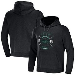 New Era New York Jets Cream Third Down Historic Pullover Hoodie