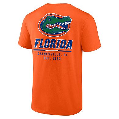 Men's Fanatics Branded Orange Florida Gators Game Day 2-Hit T-Shirt
