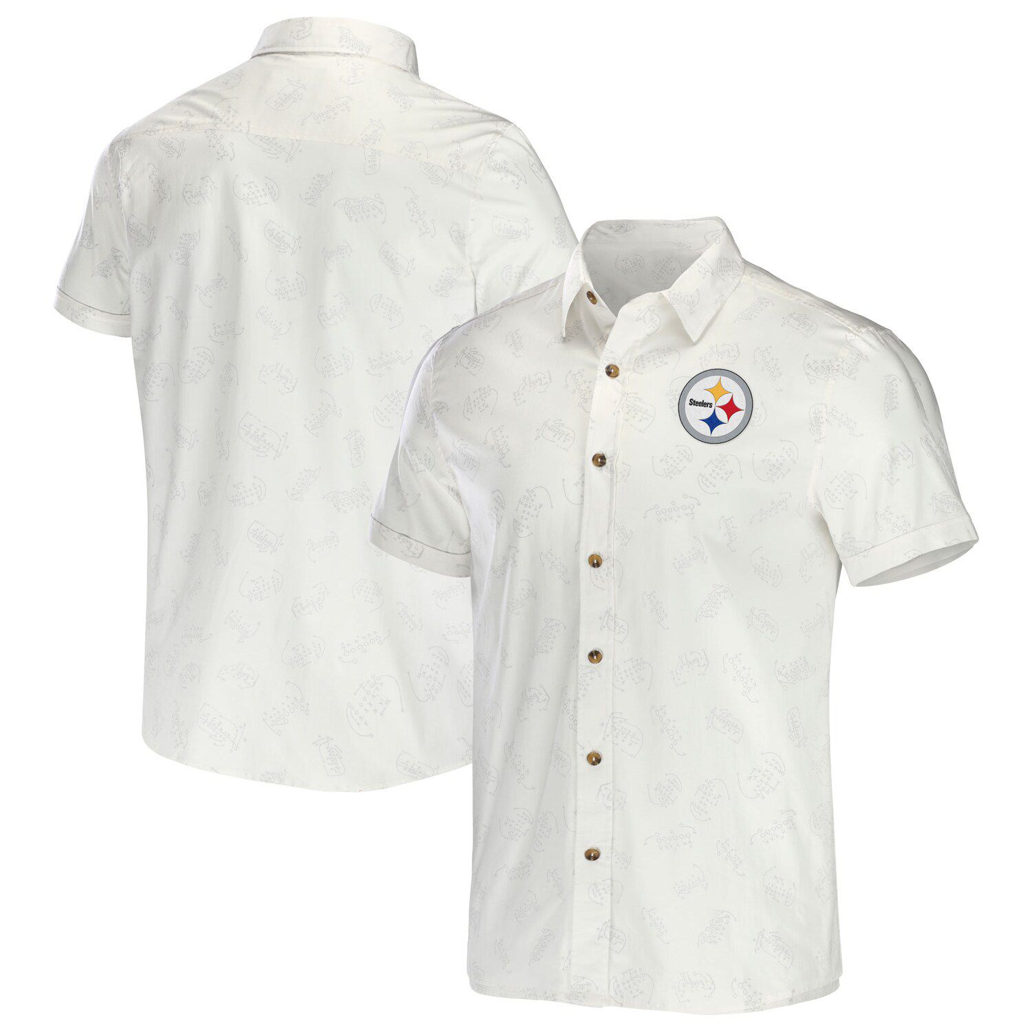 Pittsburgh steelers clearance button down shirt