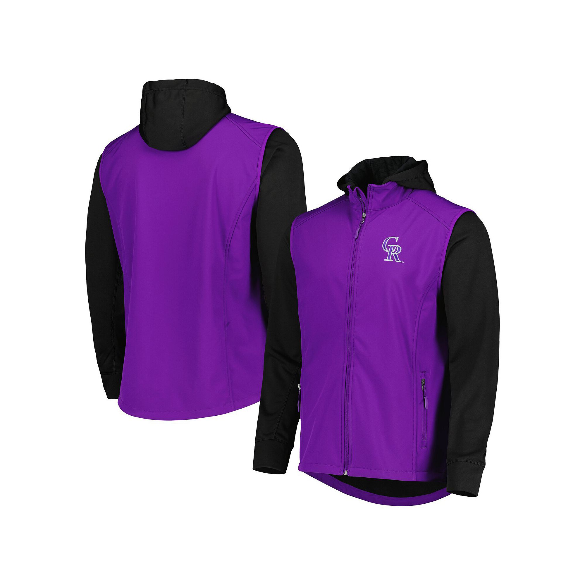 Mens Dunbrooke Purple/Black Colorado Rockies Alpha Full-Zip Jacket, Size: 