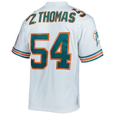 Men's Mitchell & Ness Zach Thomas White Miami Dolphins Legacy Replica Jersey