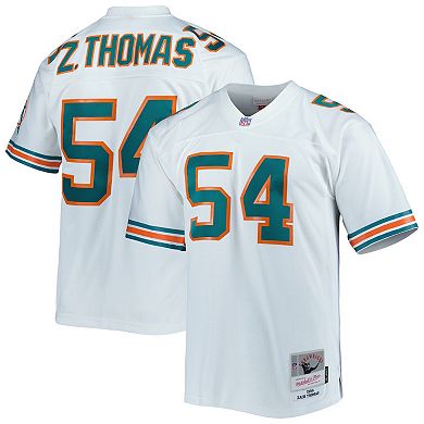 Men's Mitchell & Ness Zach Thomas White Miami Dolphins Legacy Replica Jersey