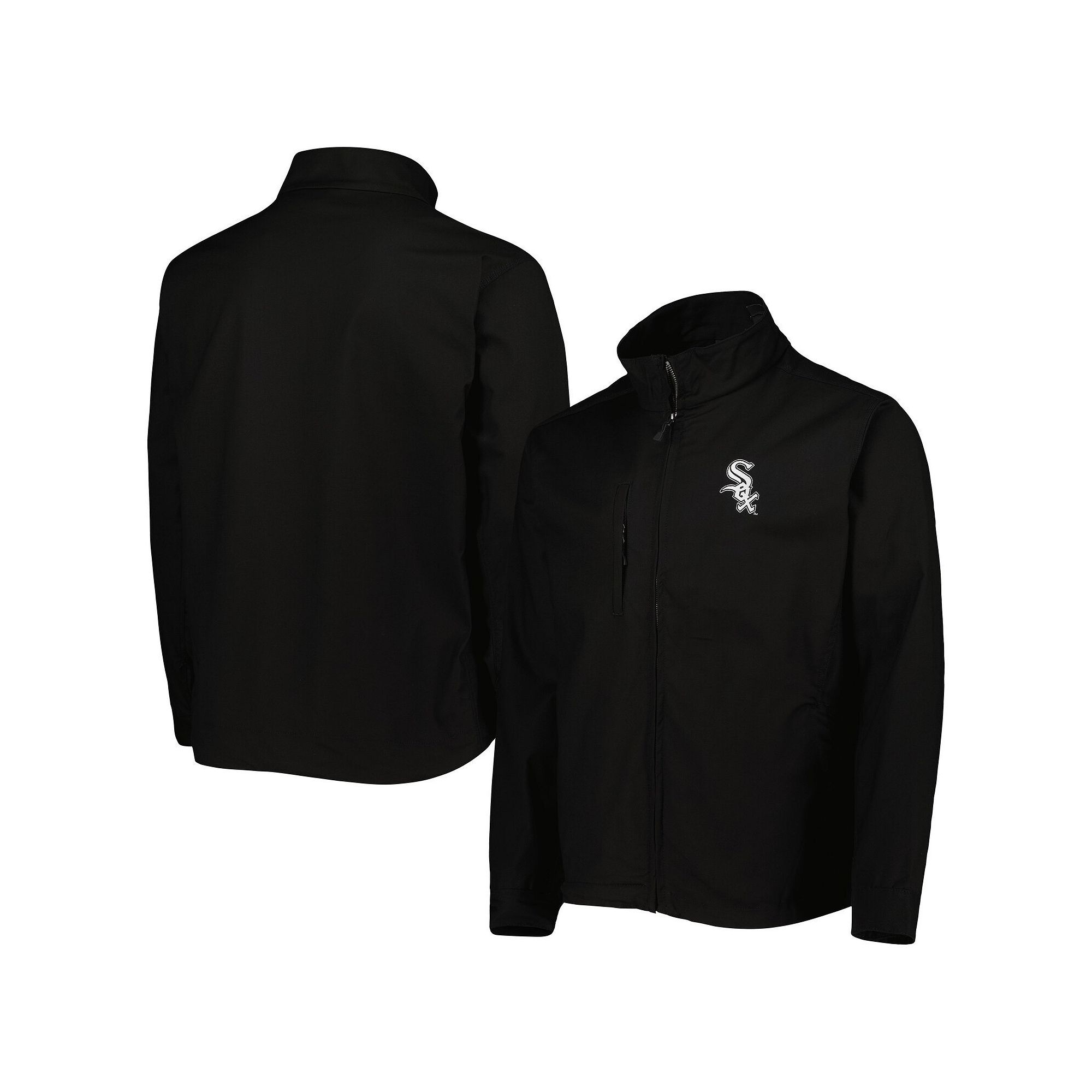 Mens Dunbrooke Black Chicago White Sox Journey Tri-Blend Full-Zip Jacket, 