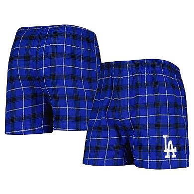 Men's Concepts Sport Royal/Black Los Angeles Dodgers Ledger Flannel Boxers