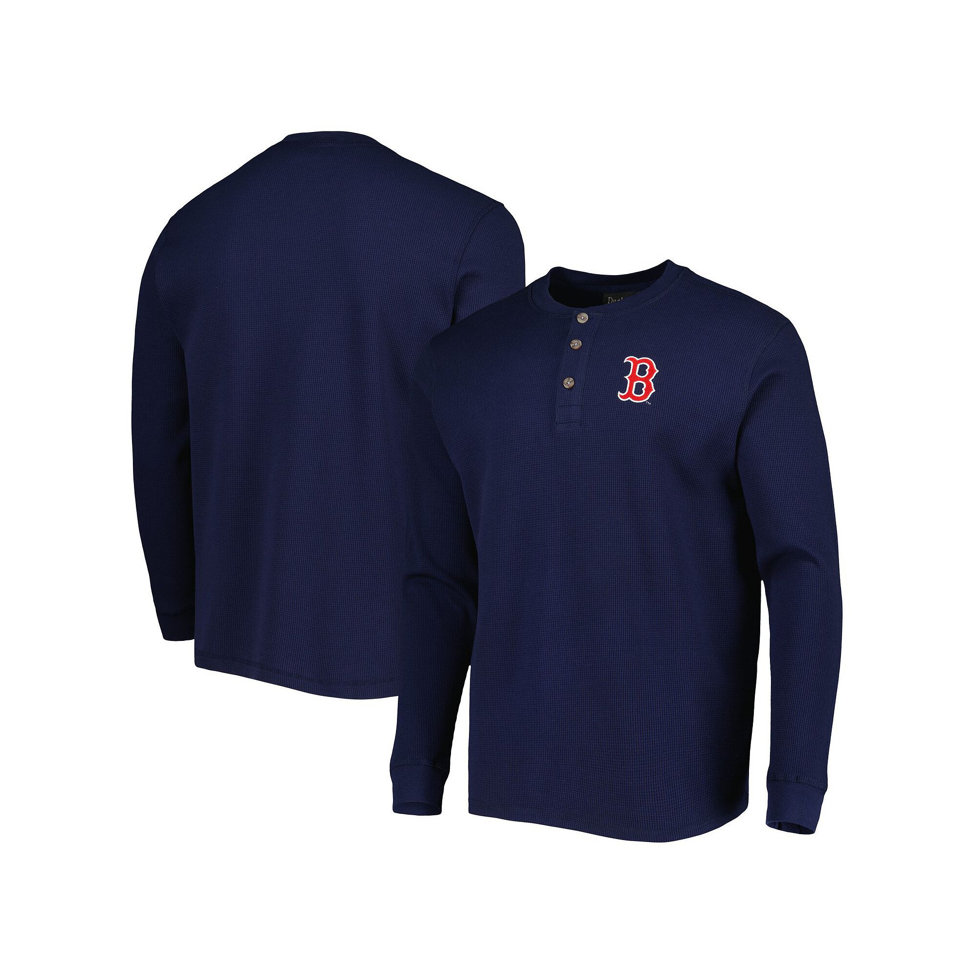 Mens Dunbrooke Boston Red Sox Navy Maverick Long Sleeve T-Shirt, Size: Sma