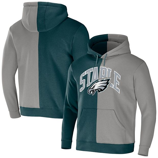 Men's NFL x Staple Green Philadelphia Eagles Split Logo Pullover Hoodie