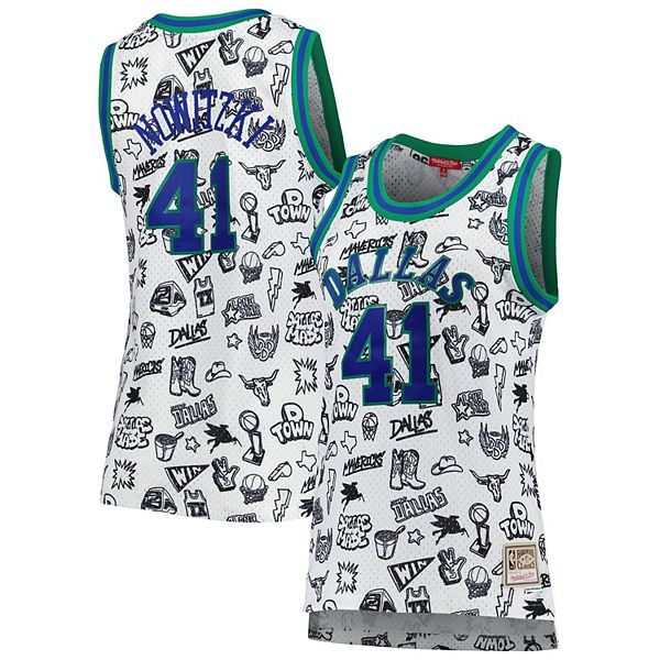 Dallas Mavericks Mitchell And Ness Dirk Nowitzki Draft Jersey T-Shirt