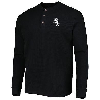 Men's Dunbrooke Chicago White Sox Black Maverick Long Sleeve T-Shirt