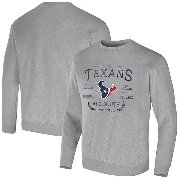 Houston Texans Neutral Colour Logo Crew Sweatshirt - Mens - Big & Tall