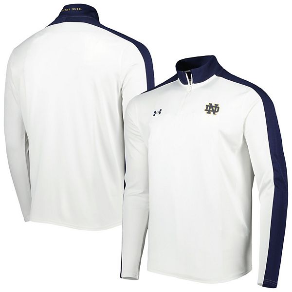 Men's Under Armour White Notre Dame Fighting Irish Lightweight Mock ...