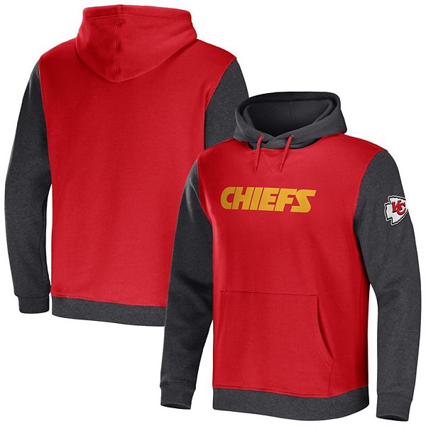 Men's Fanatics Kansas City Chiefs Colorblock Fleece Hoodie