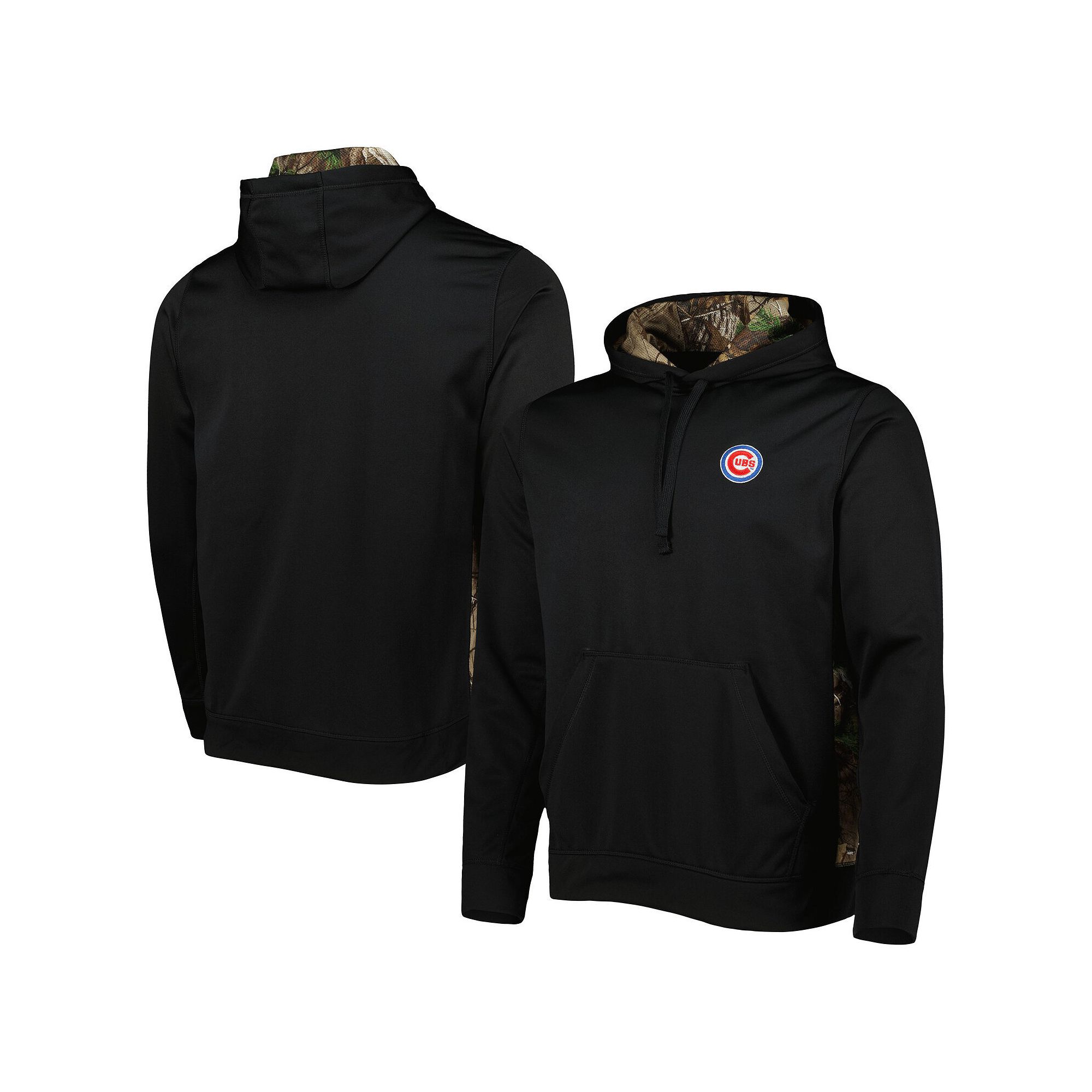 Mens Dunbrooke Black/Camo Chicago Cubs Ranger Pullover Hoodie, Size: Small