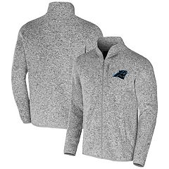 New Era Black/Blue Carolina Panthers Colorblock Current Pullover Hoodie