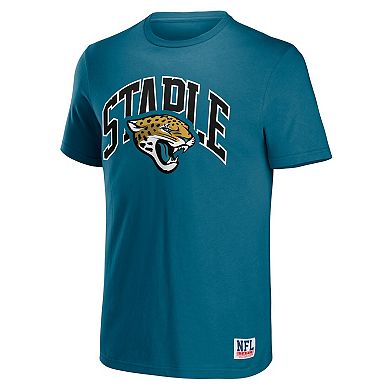 Men's NFL x Staple Teal Jacksonville Jaguars Logo Lockup T-Shirt