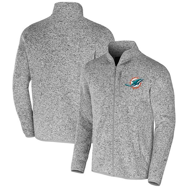 Men's NFL x Darius Rucker Collection by Fanatics Gray Miami Dolphins Fleece Pullover Hoodie Size: Small