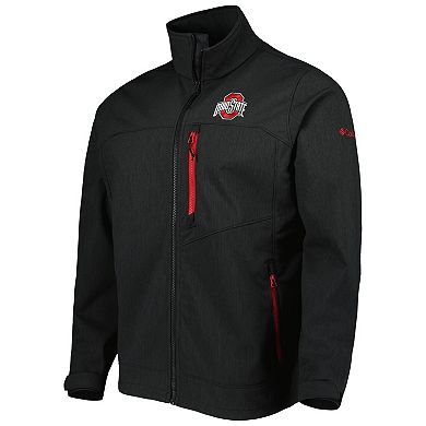 Men's Columbia Black Ohio State Buckeyes Ascender II Full-Zip Jacket