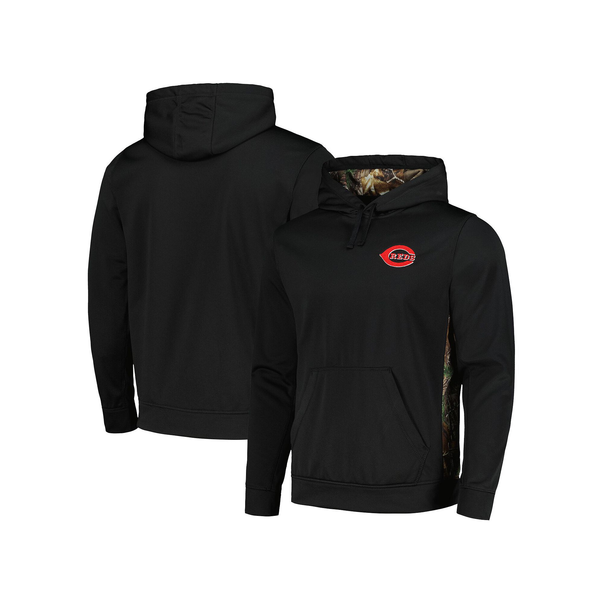 Mens Dunbrooke Black/Camo Cincinnati Reds Ranger Pullover Hoodie, Size: Sm