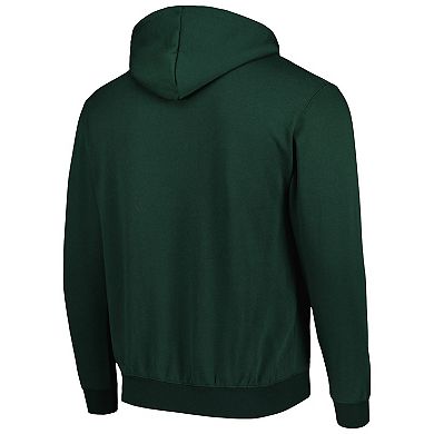 Men's Colosseum Green Northern Michigan Wildcats Arch & Logo 3.0 Pullover Hoodie