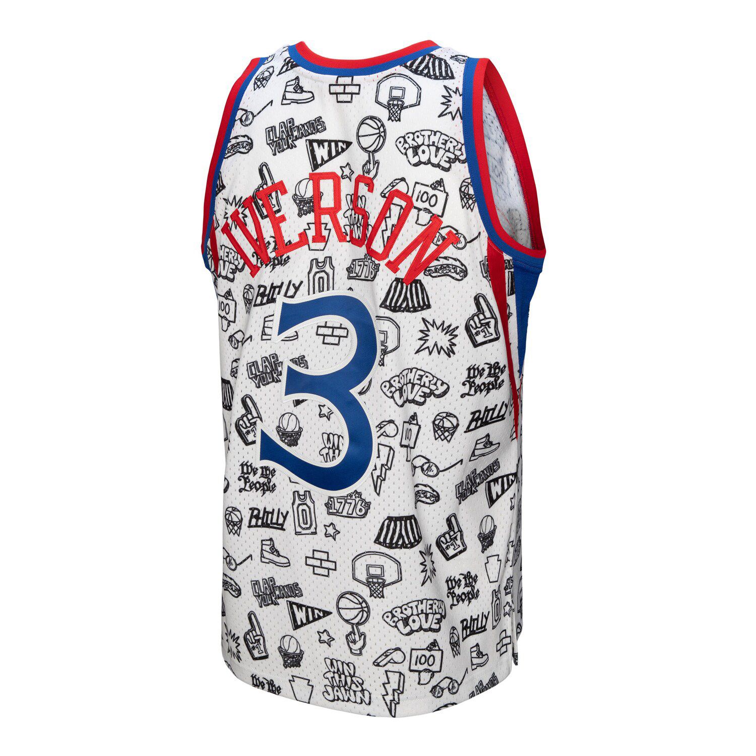 Mitchell & Ness Allen Iverson Sixers Swingman Jersey – Classic White, Size M