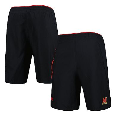 Men's Under Armour Black Maryland Terrapins Woven Shorts