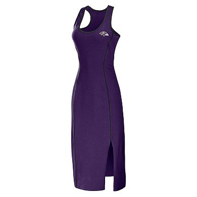Women's WEAR by Erin Andrews Purple Baltimore Ravens Racerback Tank Top Midi Dress