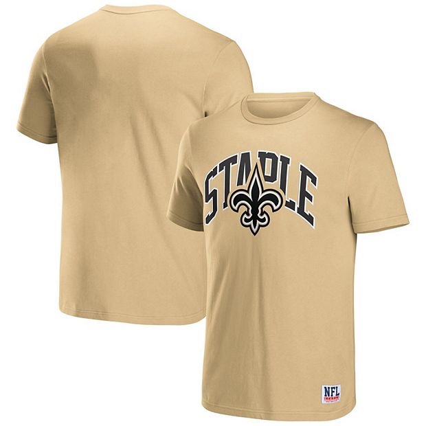 Men's NFL x Staple Gold New Orleans Saints Logo Lockup T-Shirt