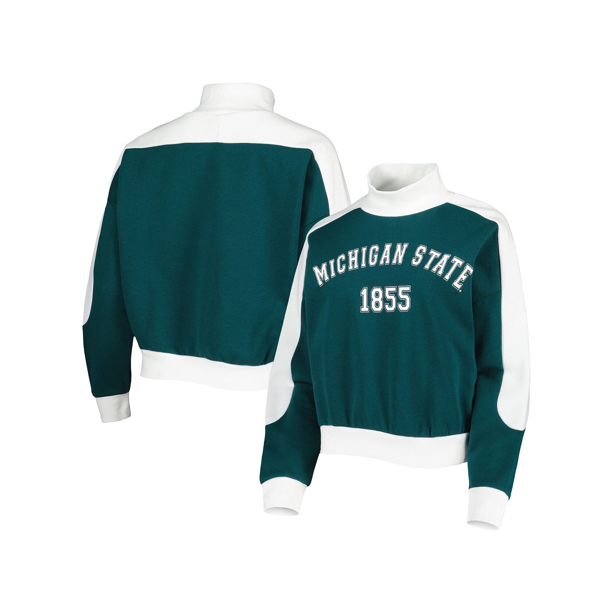 Womens Gameday Couture Green Michigan State Spartans Make it a Mock Sporty