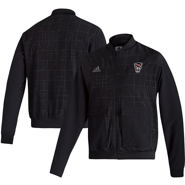 Men s adidas Black NC State Wolfpack Playoff Pack Full Zip Jacket