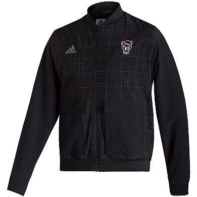Men's adidas Black NC State Wolfpack Playoff Pack Full-Zip Jacket