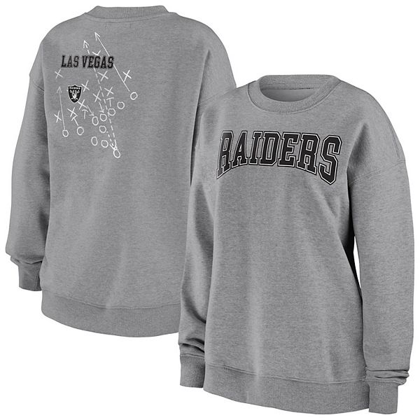 Women's Gameday Couture Gray Las Vegas Raiders Tackle Titan Boyfriend Washed T-Shirt Size: Large