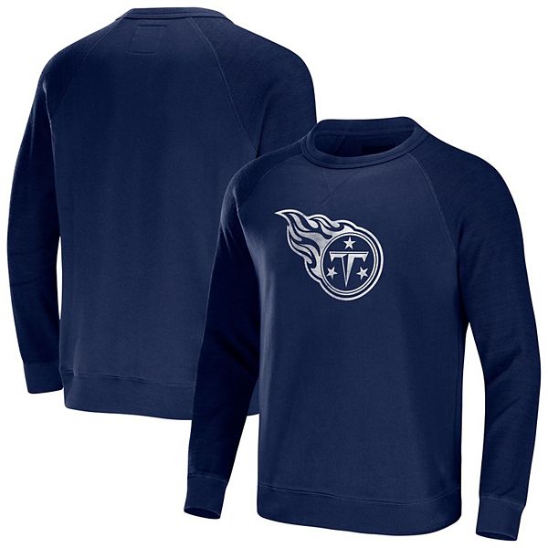 Men's NFL x Darius Rucker Collection by Fanatics Navy Tennessee Titans Team  Long Sleeve Pocket T