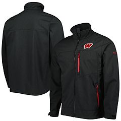 G-III Sports by Carl Banks White/Red Wisconsin Badgers Fair Catch Half-Zip Anorak Jacket