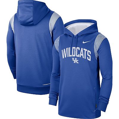 Men s Nike Royal Kentucky Wildcats 2022 Game Day Sideline Performance Pullover Hoodie