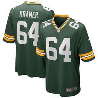 Men's Nike Jerry Kramer Green Green Bay Packers Game Retired Player Jersey