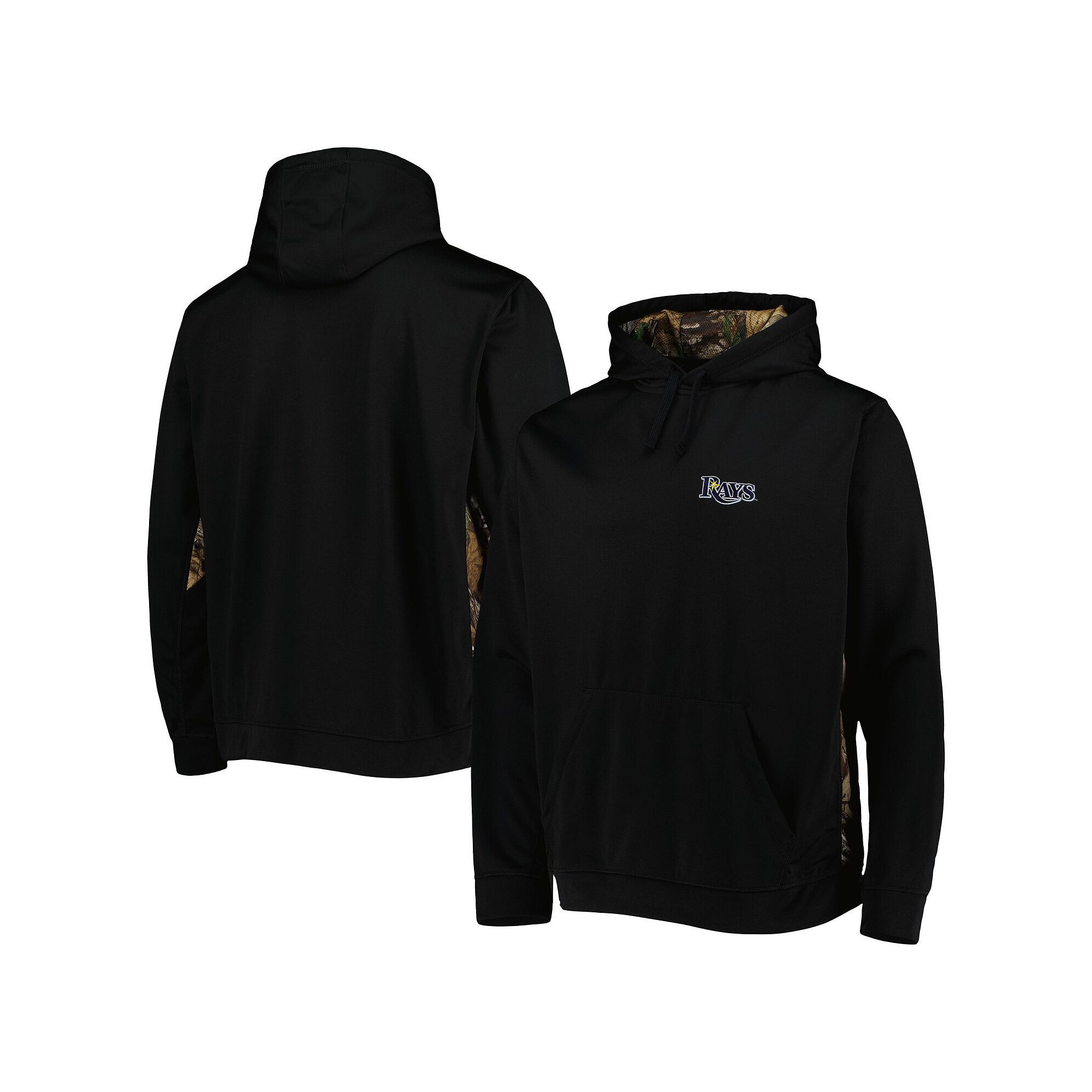 Mens Dunbrooke Black/Camo Tampa Bay Rays Ranger Pullover Hoodie, Size: 3XL