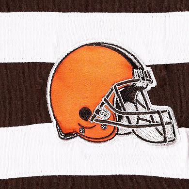 Men's Starter Brown/White Cleveland Browns Halftime Long Sleeve T-Shirt