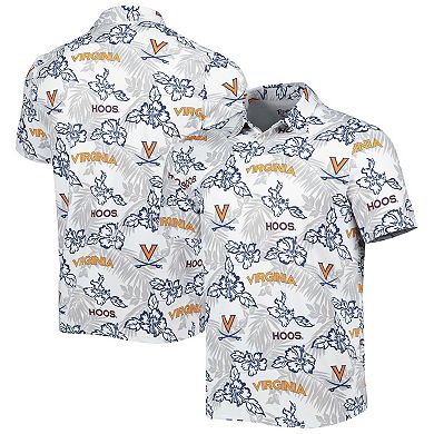 Men's Reyn Spooner White Virginia Cavaliers Performance Polo