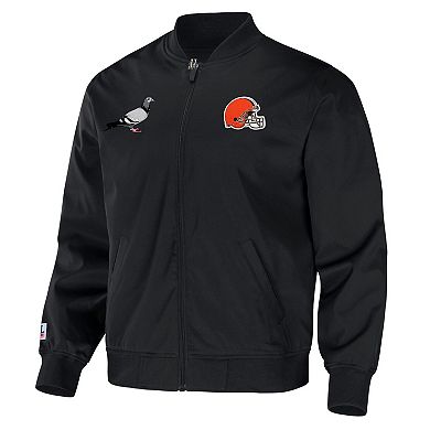 Men's NFL x Staple Black Cleveland Browns Reversible Core Jacket
