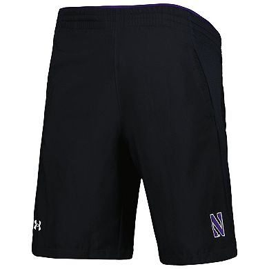 Men's Under Armour Black Northwestern Wildcats Woven Shorts