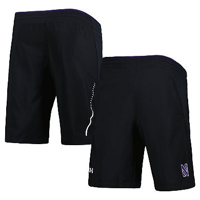 Men's Under Armour Black Northwestern Wildcats Woven Shorts