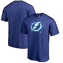 Men's Fanatics Branded Brayden Point Blue Tampa Bay Lightning Authentic Stack Name & Number T-Shirt