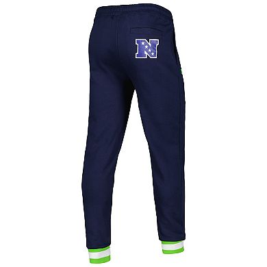 Men's Starter College Navy Seattle Seahawks Blitz Fleece Jogger Pants