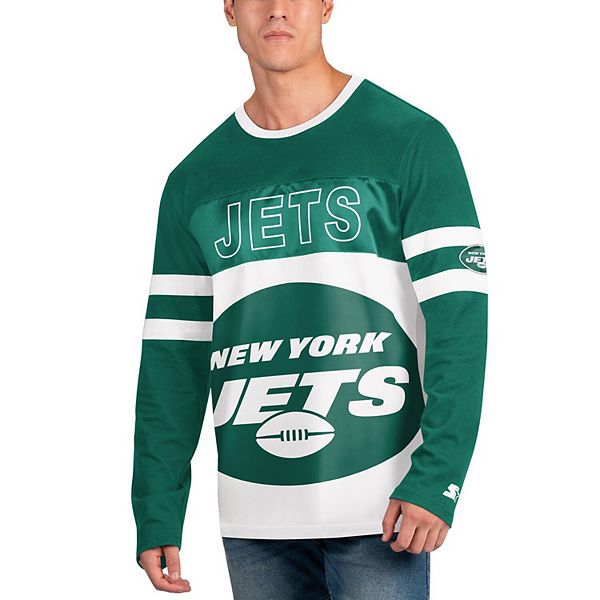 Men's Starter Green/White New York Jets Halftime Long Sleeve T-Shirt Size: Small