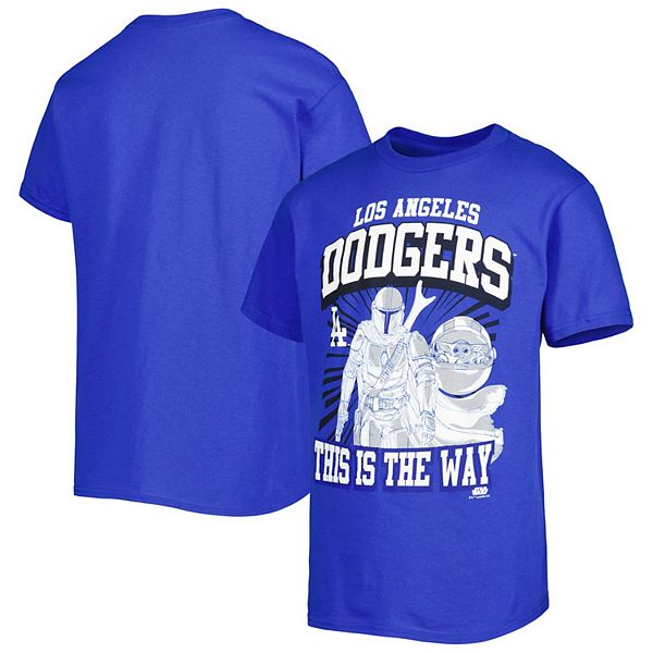 Los Angeles Dodgers Youth Star Wars This is the Way T-Shirt - Royal