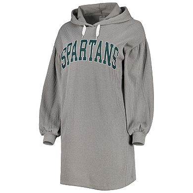 Women's Gameday Couture Gray Michigan State Spartans Game Winner Vintage Wash Tri-Blend Dress