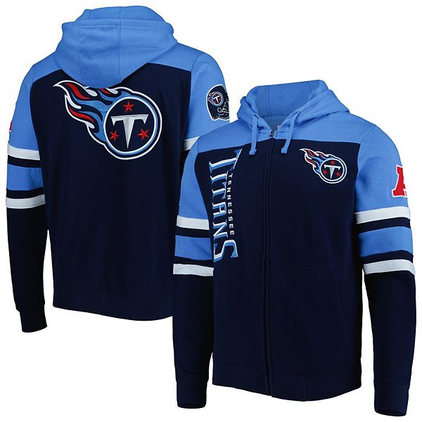 Men's Starter Navy Tennessee Titans Extreme Full-Zip Hoodie Jacket